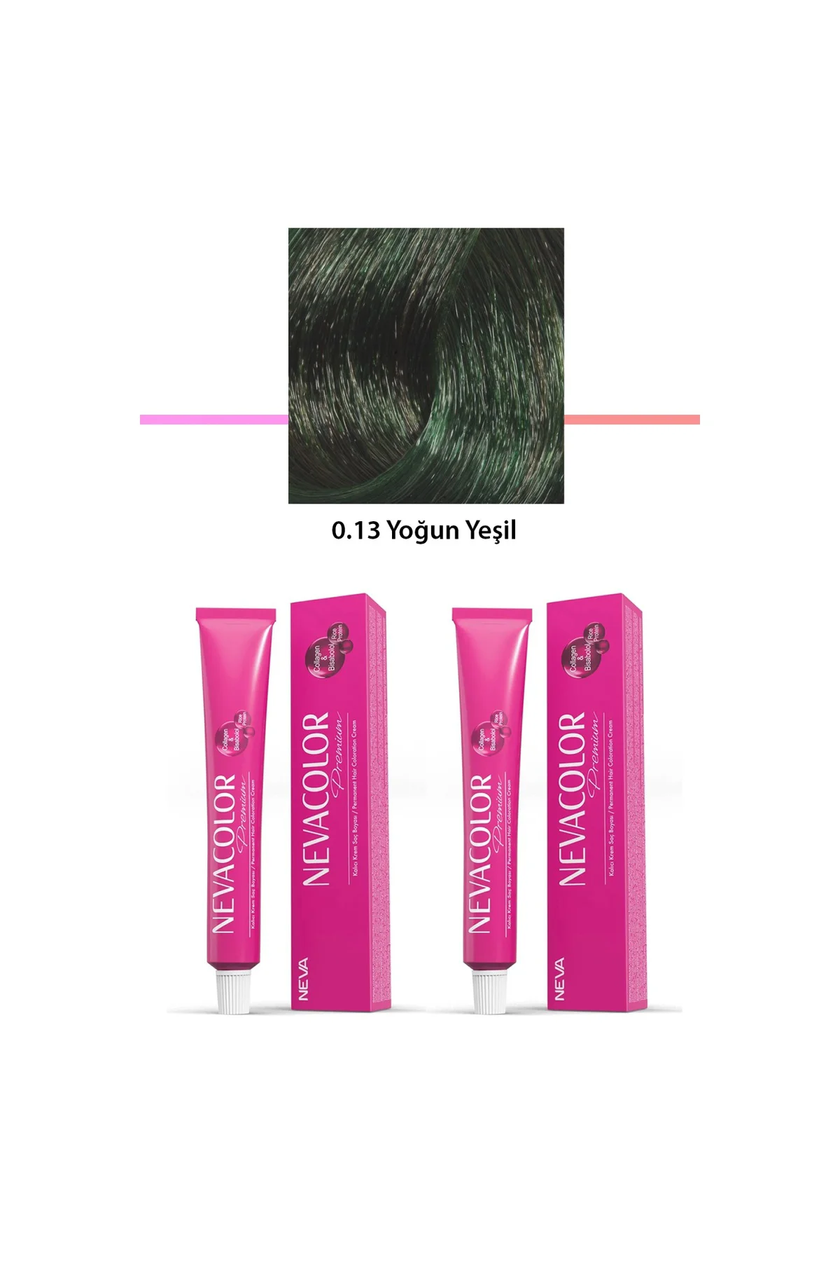 2 li Set Premium 0.13 Yoğun Yeşil - Kalıcı Krem Saç Boyası 2 X 50