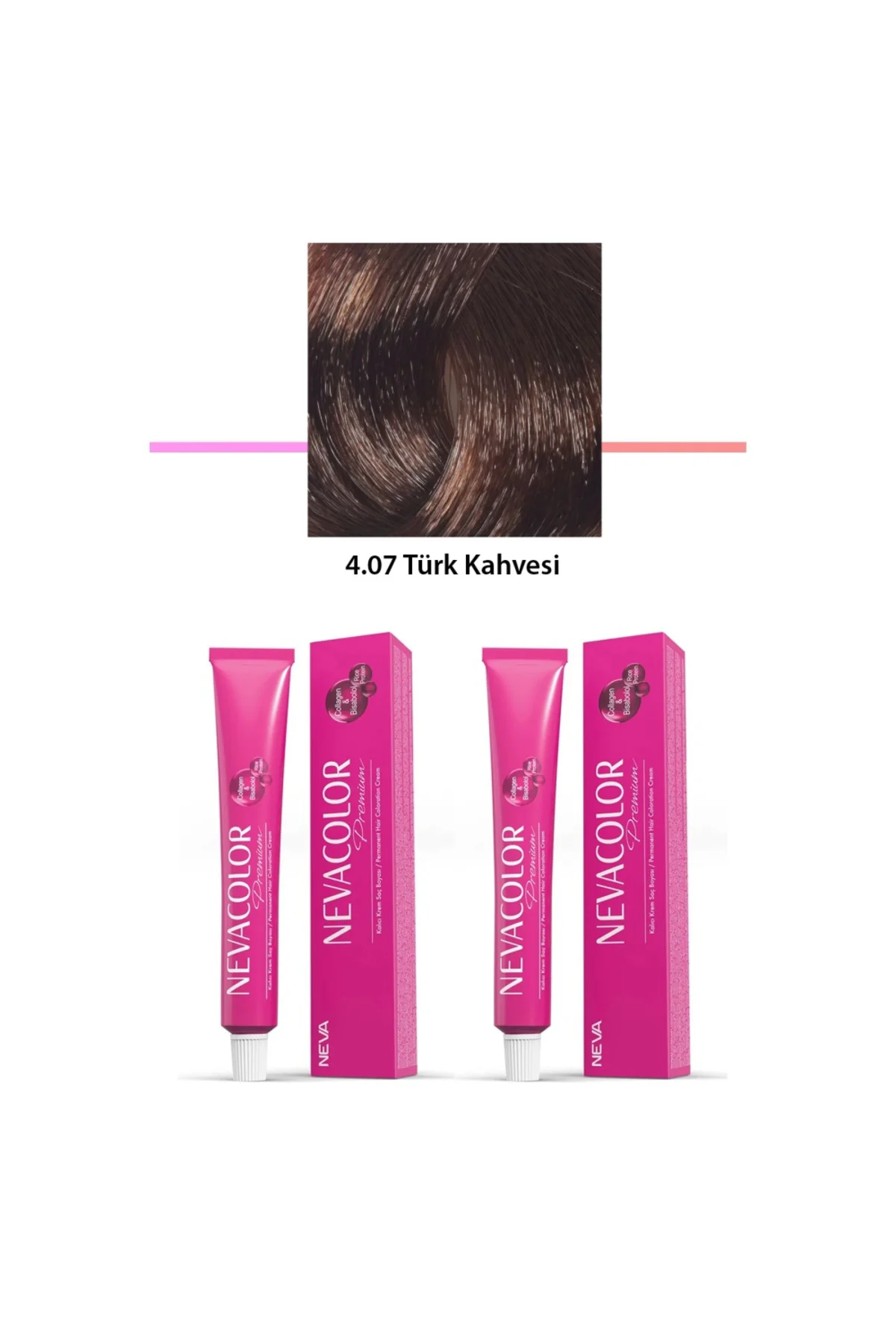 2 li Set Premium 4.07 Türk Kahvesi - Kalıcı Krem Saç Boyası 2 X 5