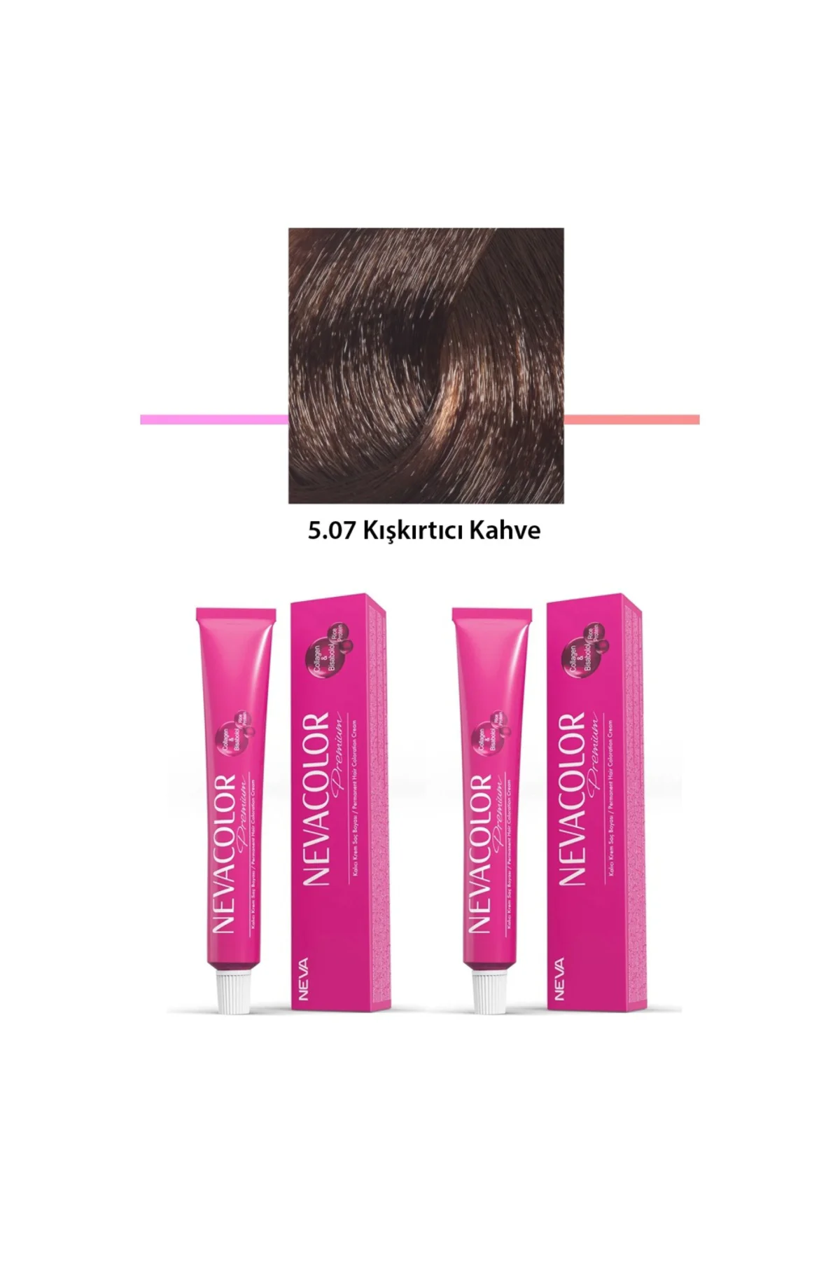 2 li Set Premium 5.07 Kışkırtıcı Kahve - Kalıcı Krem Saç Boyası 2
