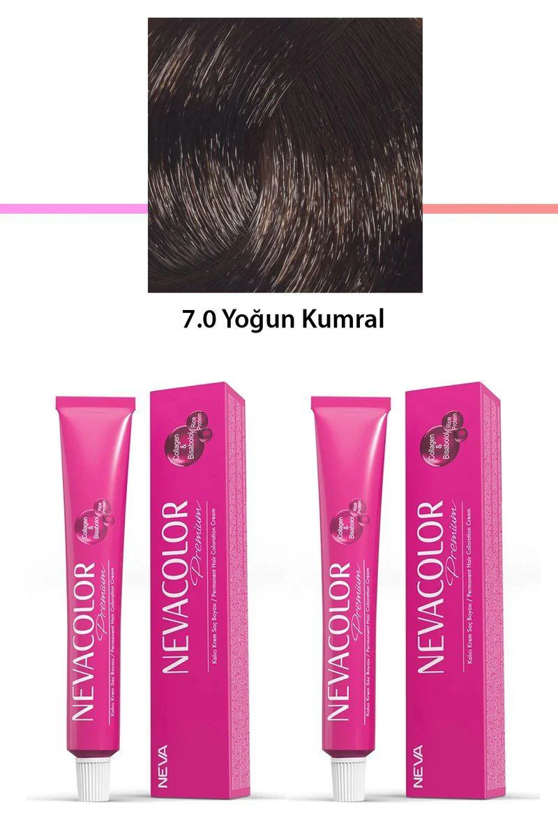 2 Li Set Premium 7.0 Yoğun Kumral Kalıcı Krem Saç Boyası - Saçlarında Doğal Parlaklık 2 Li Set Premium 7.0 Yoğun Kumral Kalıcı Krem Saç Boyası - Saçlarında Doğal Parlaklık