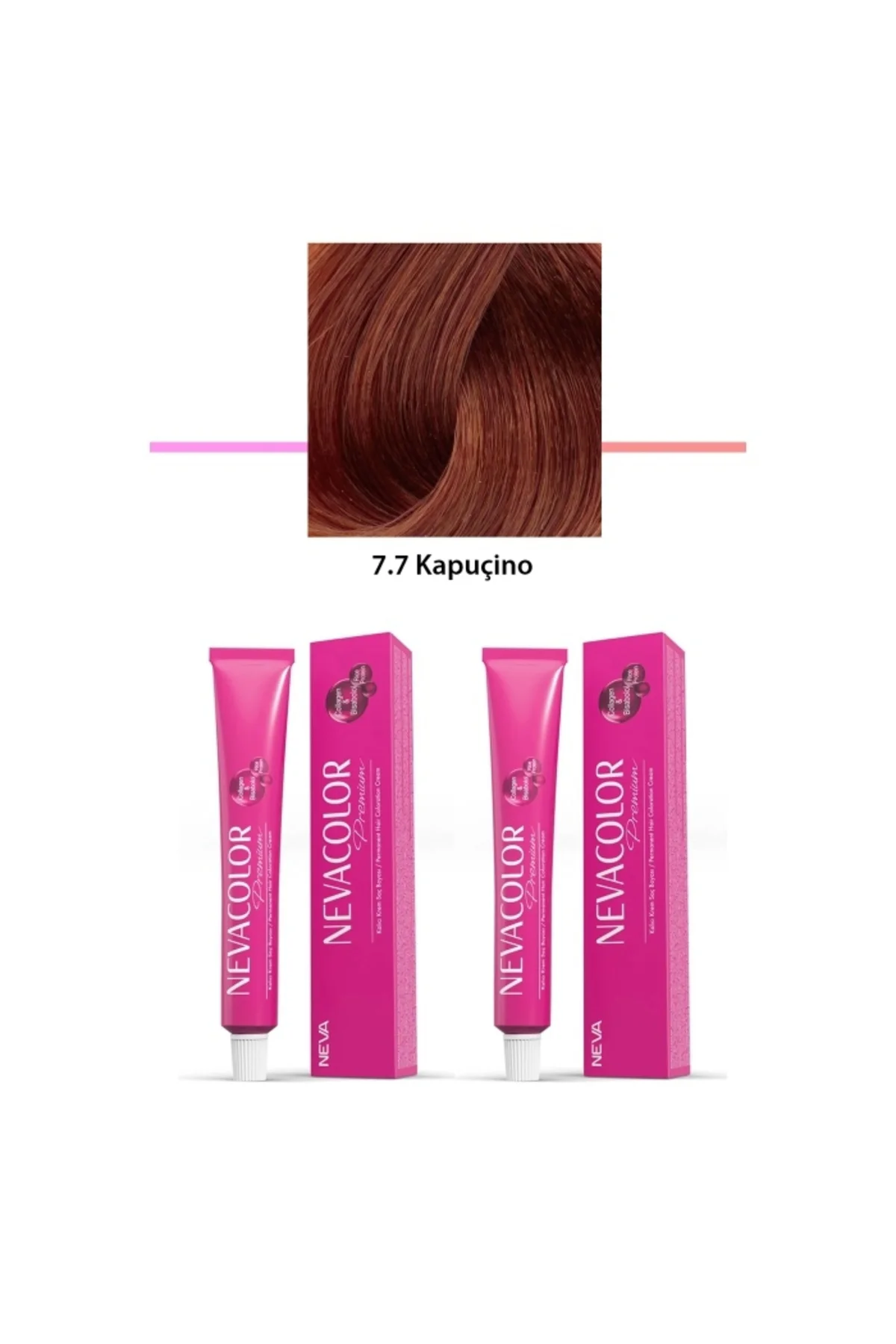 2 li Set Premium 7.7 Kapuçino - Kalıcı Krem Saç Boyası 2 X 50 g T