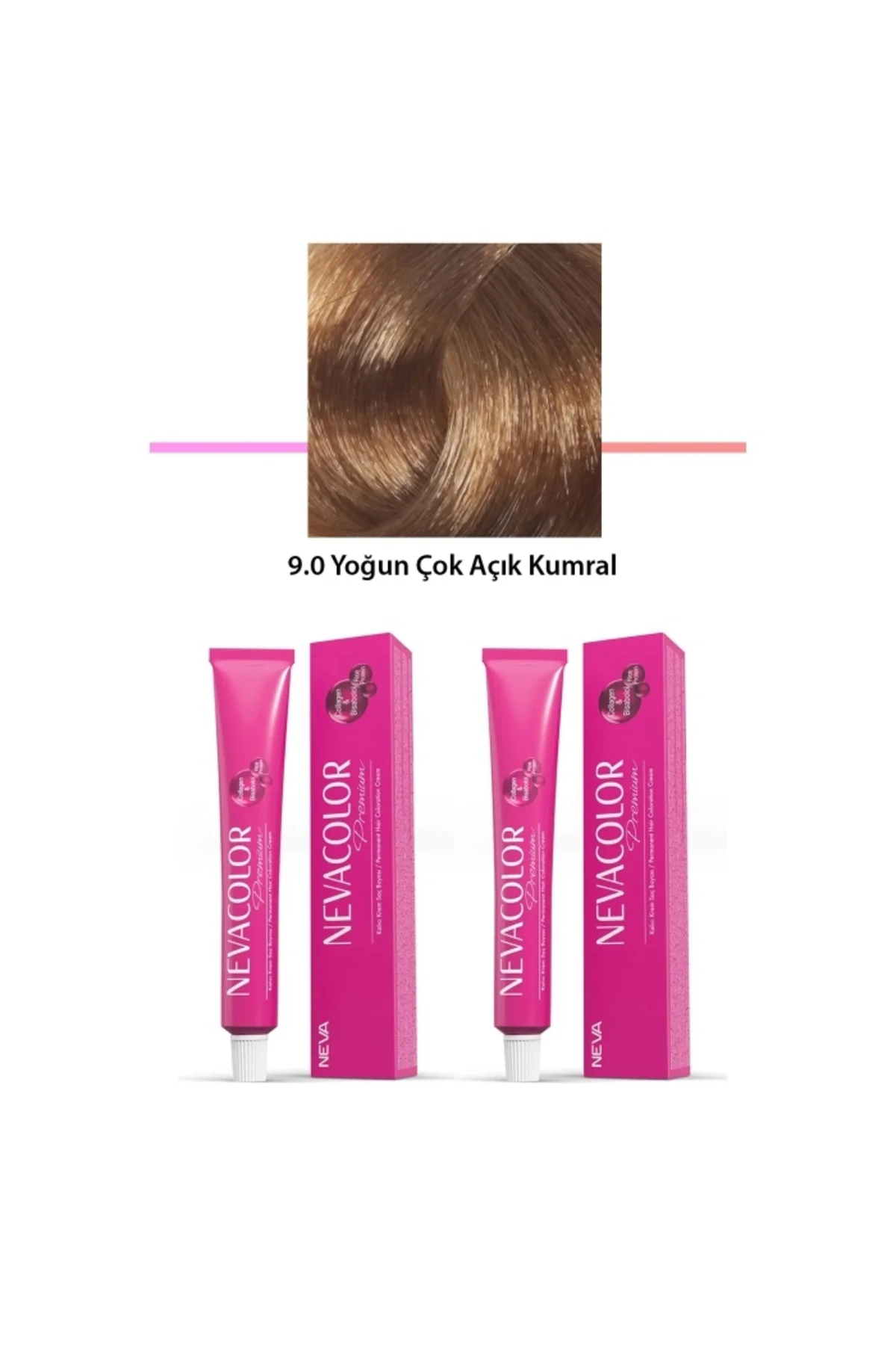 2 li Set Premium 9.0 Yoğun Çok Açık Kumral - Kalıcı Krem Saç Boya