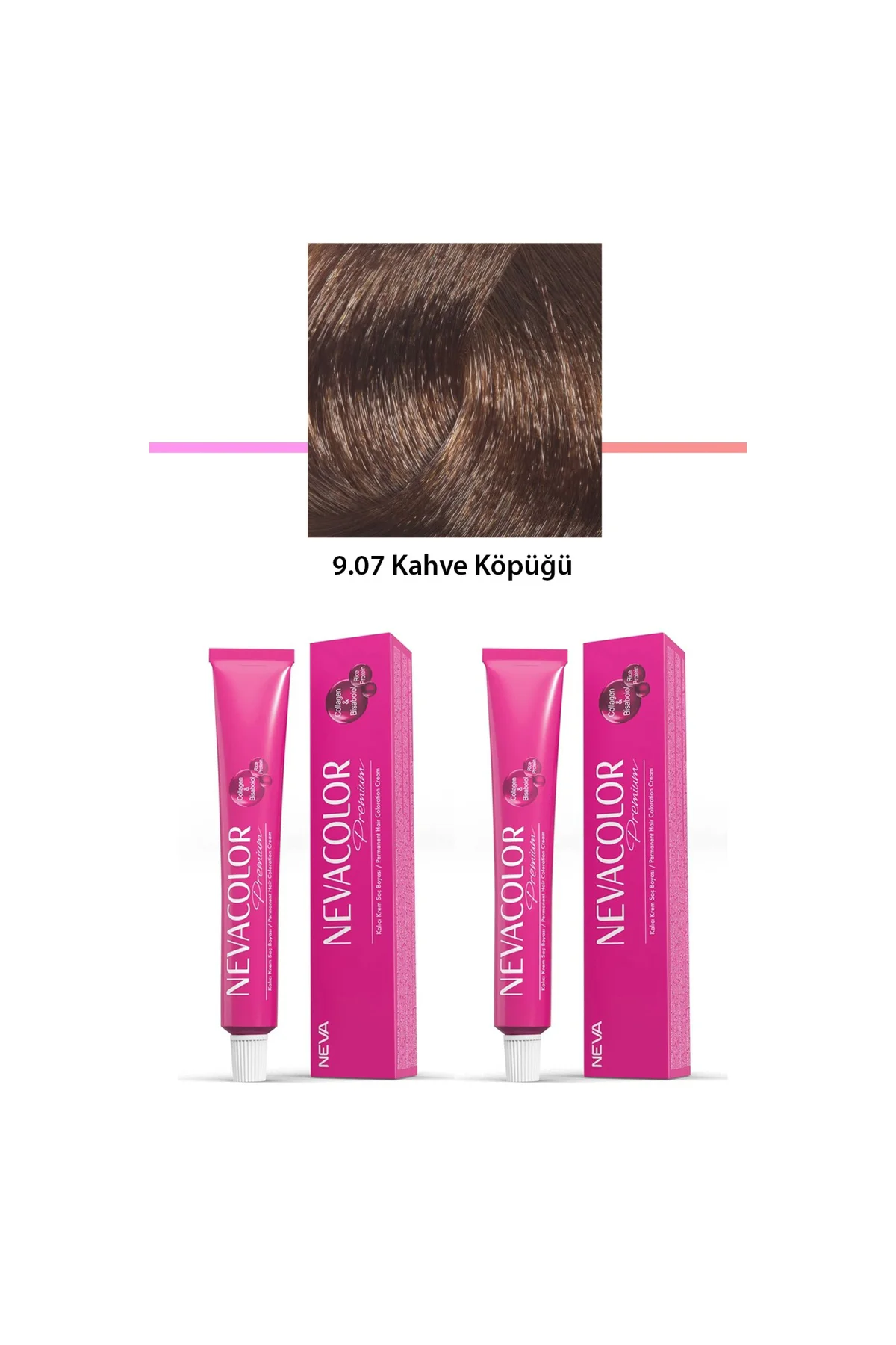 2 li Set Premium 9.07 Kahve Köpüğü - Kalıcı Krem Saç Boyası 2 X 5