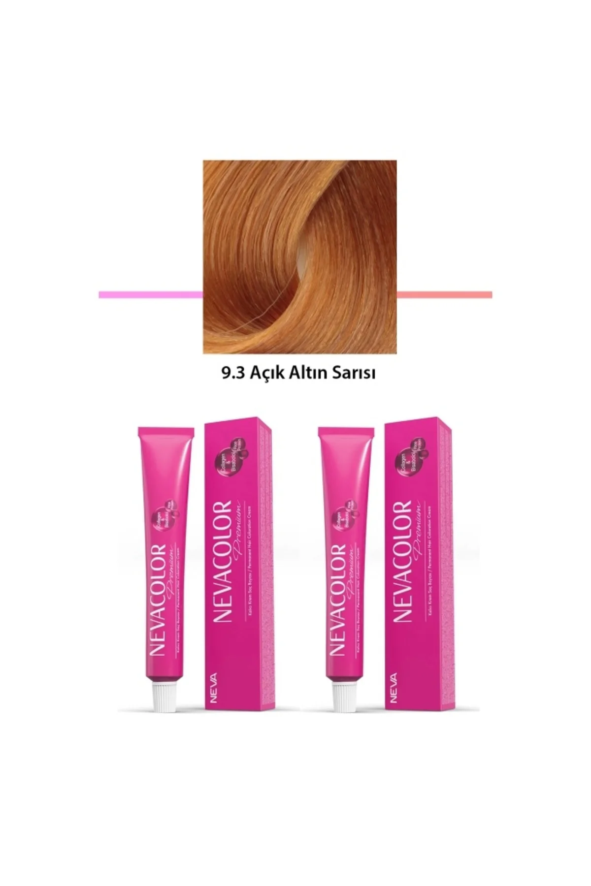 2 li Set Premium 9.3 Açık Altın Sarısı - Kalıcı Krem Saç Boyası 2