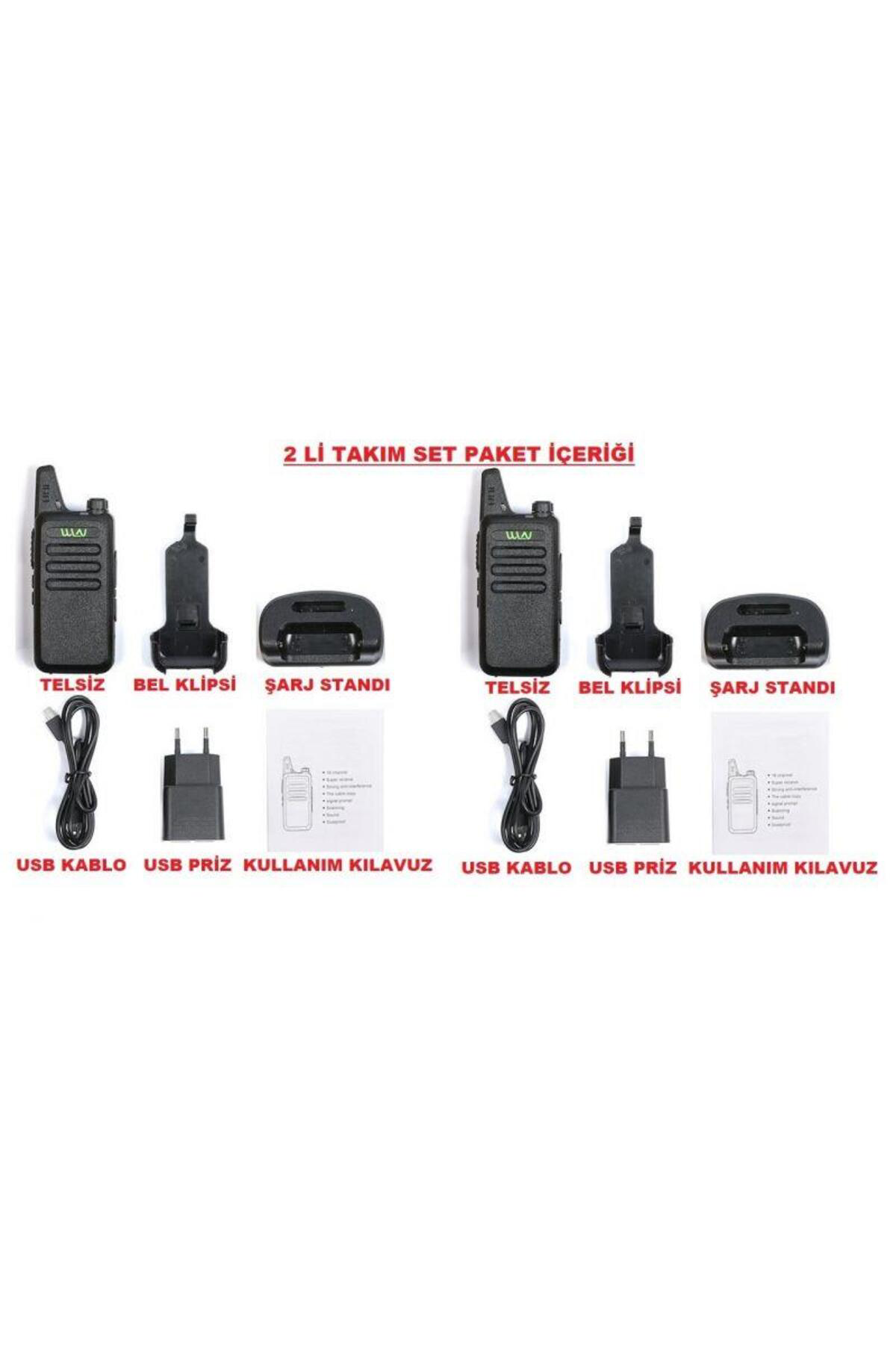 2 li Set Wln Türkçe Telsiz Üstün Performans Son Versiyon Kolay Ku