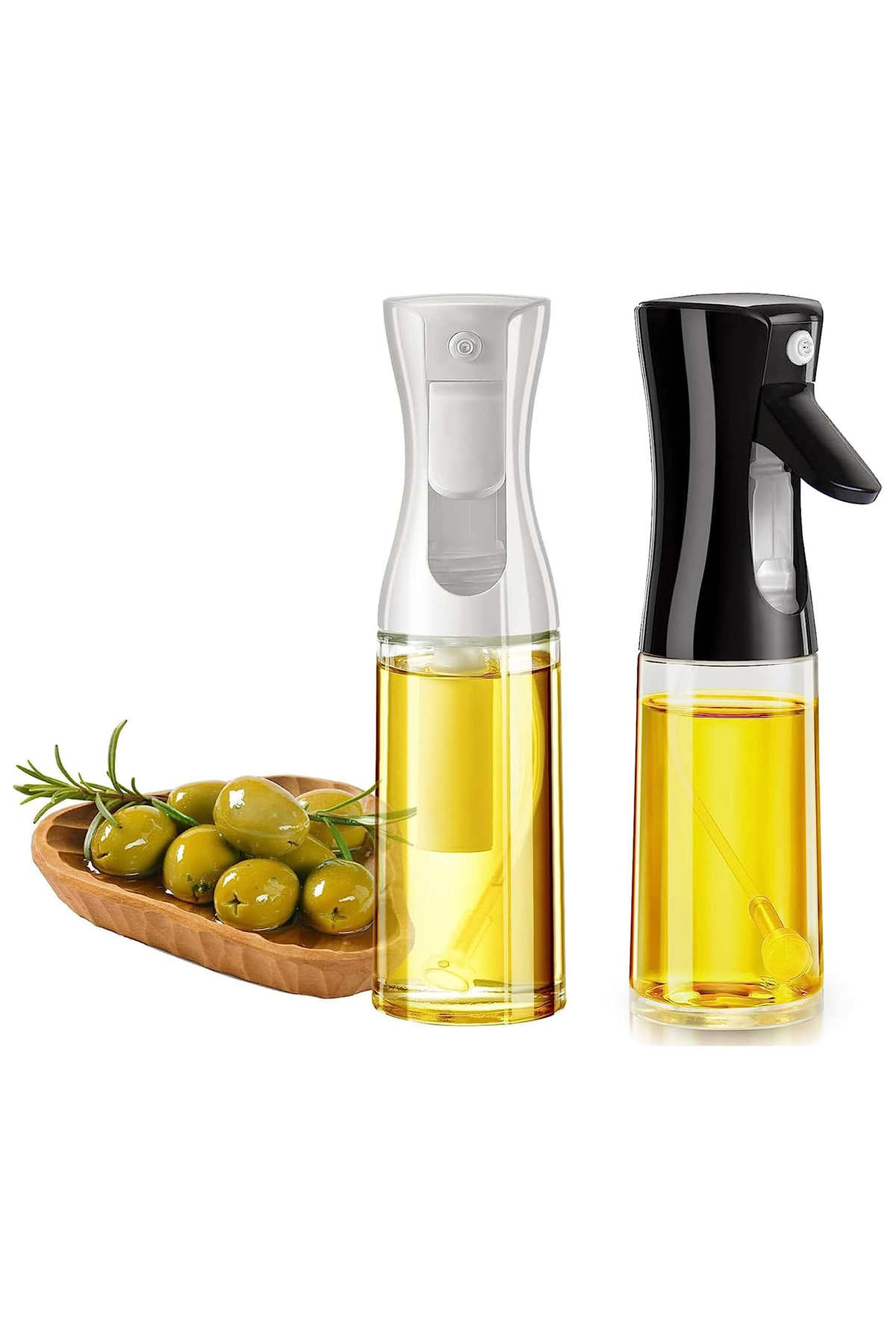 2 Lİ Sprey Yağdanlık, Püskürtmeli Sprey Cam Şişe Zeytinyağı Sirke