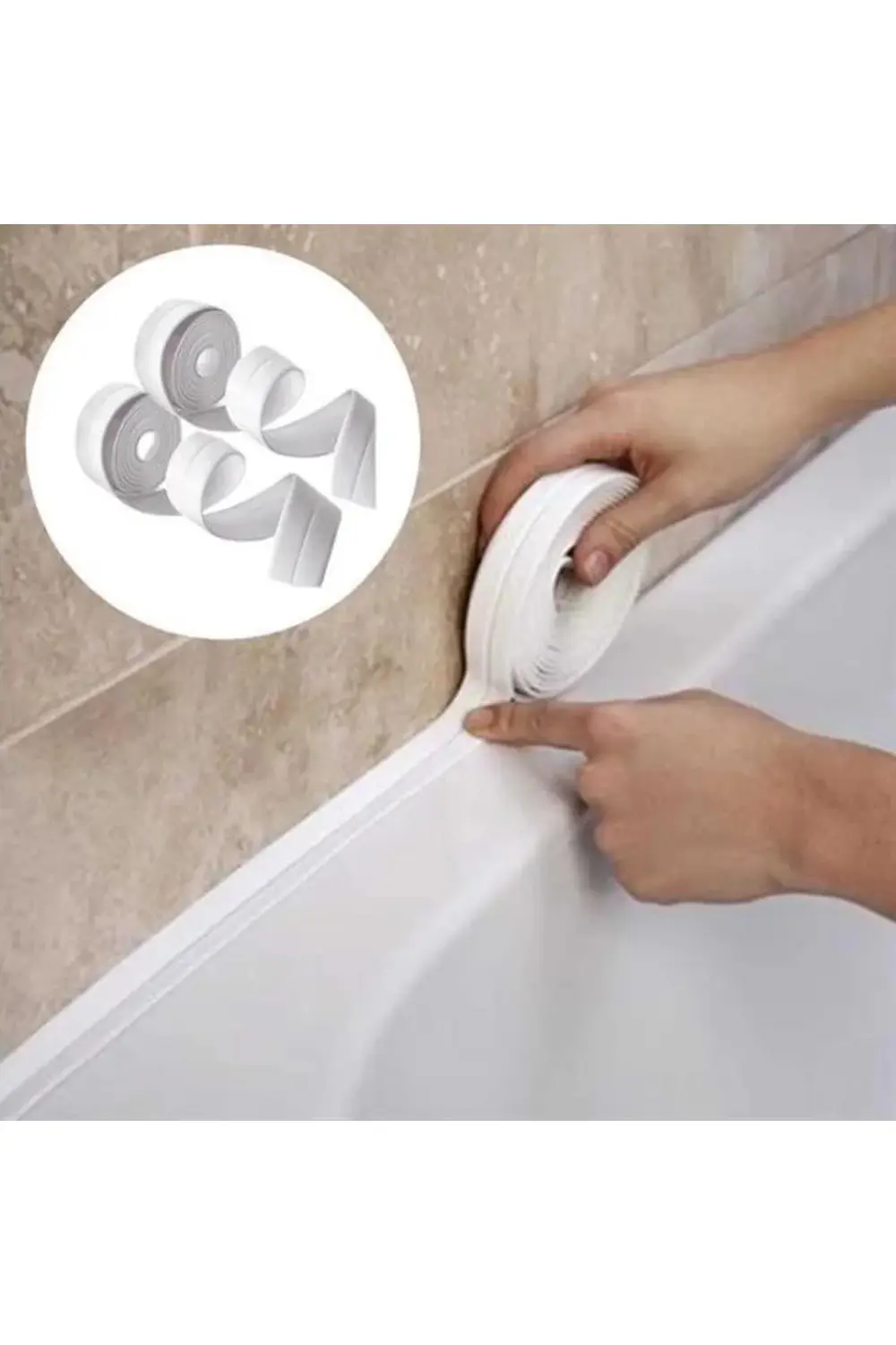 2 Li Su Sızdırmaz Banyo Mutfak Lavabo Küvet İzolasyon Şerit Bant 2 Li Su Sızdırmaz Banyo Mutfak Lavabo Küvet İzolasyon Şerit Bant