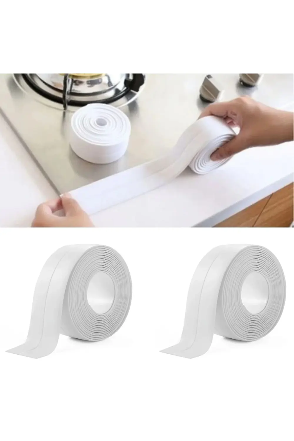 2 Li Su Sızdırmaz Banyo Mutfak Lavabo Küvet İzolasyon Şerit Bant 2 Li Su Sızdırmaz Banyo Mutfak Lavabo Küvet İzolasyon Şerit Bant