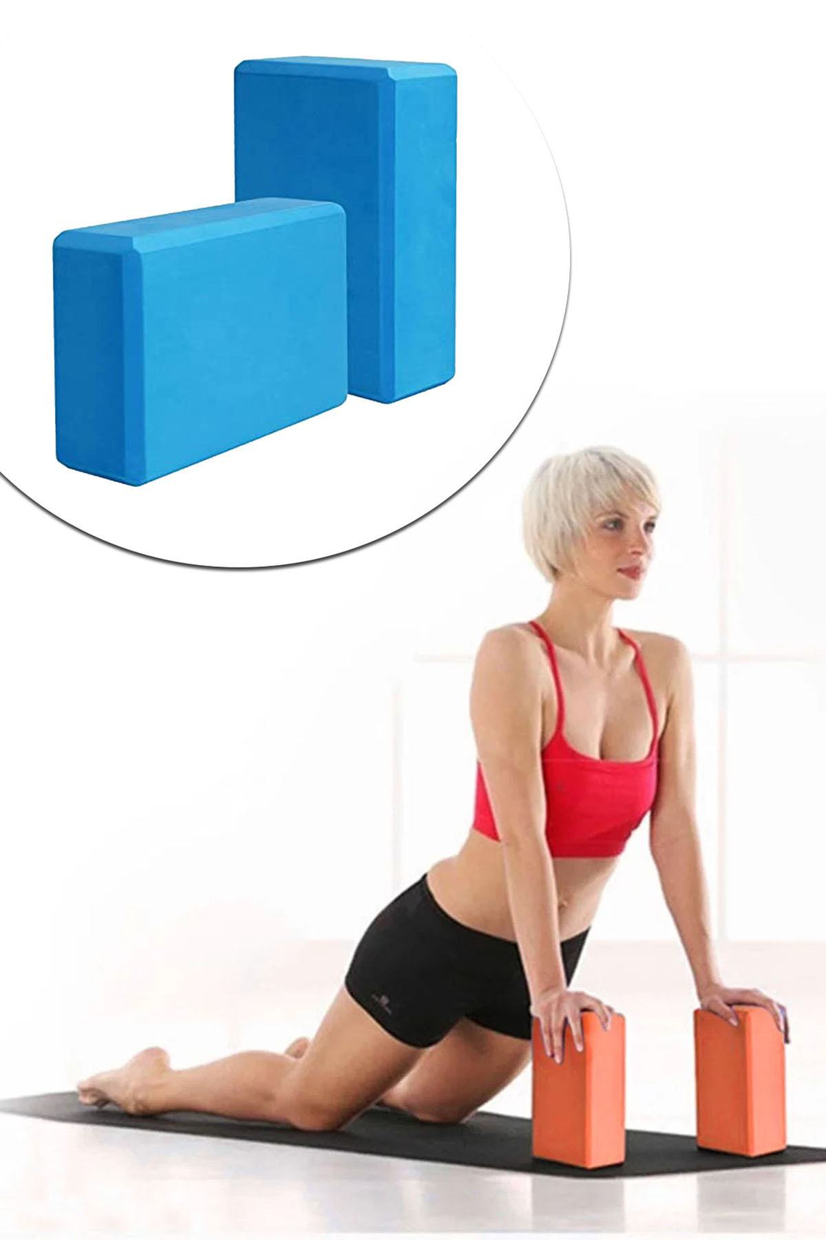 Jet 2 Li Yoga Blok Yoga Bloğu Yoga Duruş Destek Egzersiz Spor Ekipman