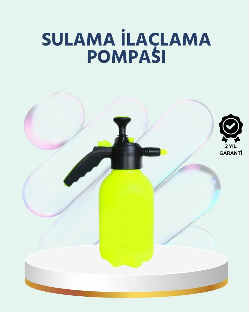 2 Litre Basınçlı El Pompası - Bakır Nozul, Jet ve Dağınık Atım Modu