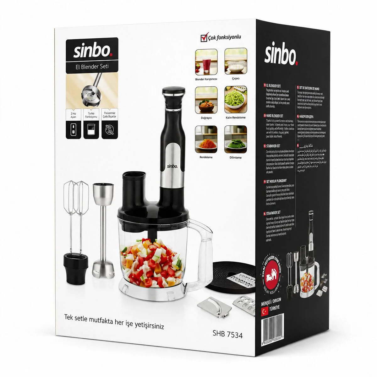 2 Litre Hazneli Çok Fonksiyonlu El Blender Seti Paslanmaz Bıçaklı 2 Litre Hazneli Çok Fonksiyonlu El Blender Seti Paslanmaz Bıçaklı