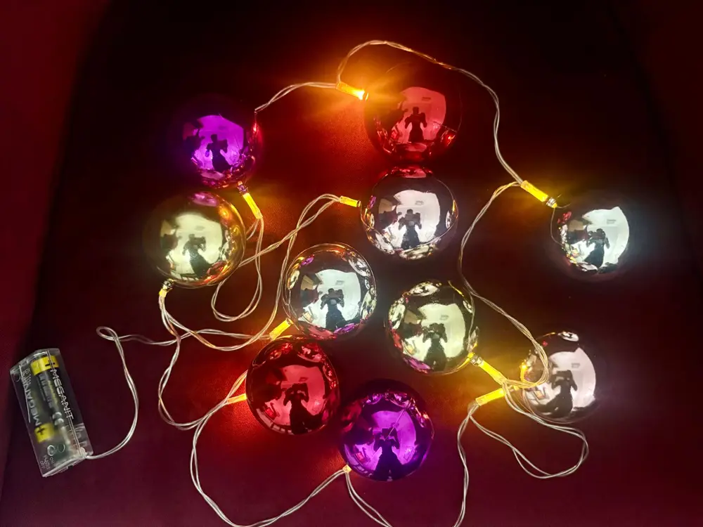 2 Metre 10 Led Pilli 2 Kademeli Parlak Top Led