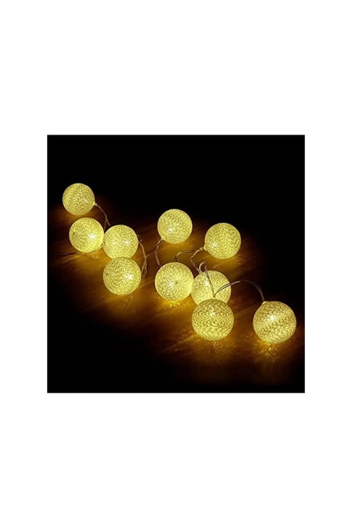 2 Metre 10’Lu Top Led Işık - Pilli Gün Işığı Dekoratif Aydınlatma - Görsel 2
