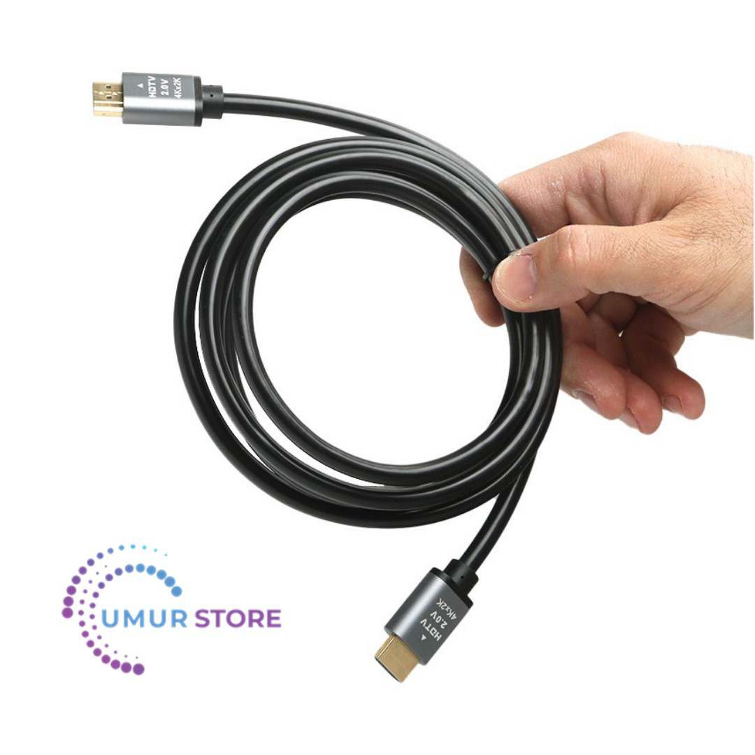 2 Metre 2.0 HDMI Kablo - 4K 60Hz,3D,18Gbps,HDR, HDCP 2.2, Dolby,