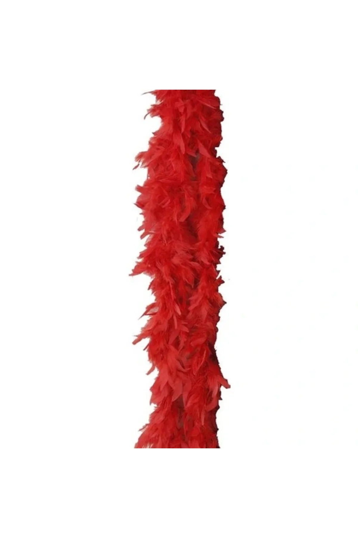 2 Metre Boa Tüy Otriş - Kırmızı - Görsel 3