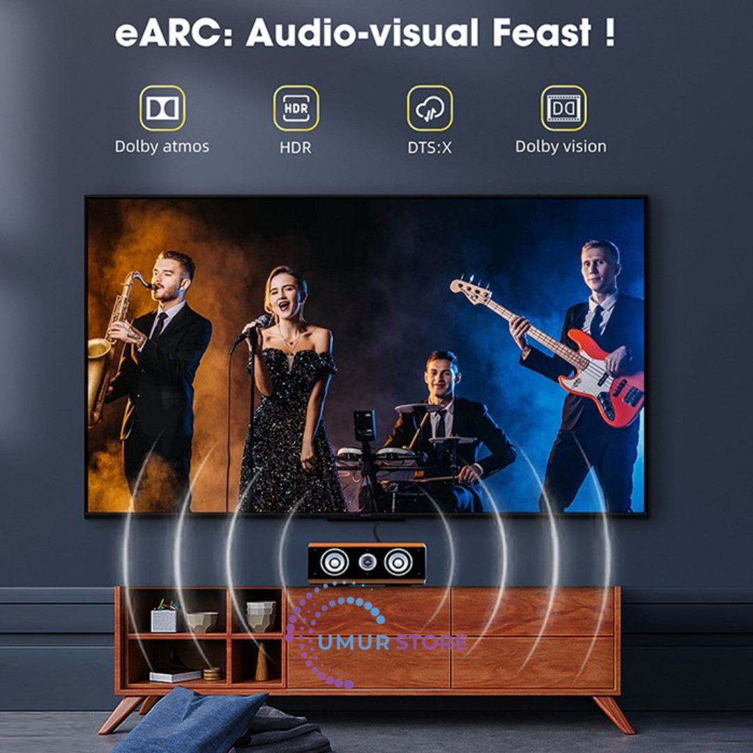 2-Metre HDMI To HDMI Ultra Sertifikalı HDMI 2.1 Kablo 48Gbps 8K/6