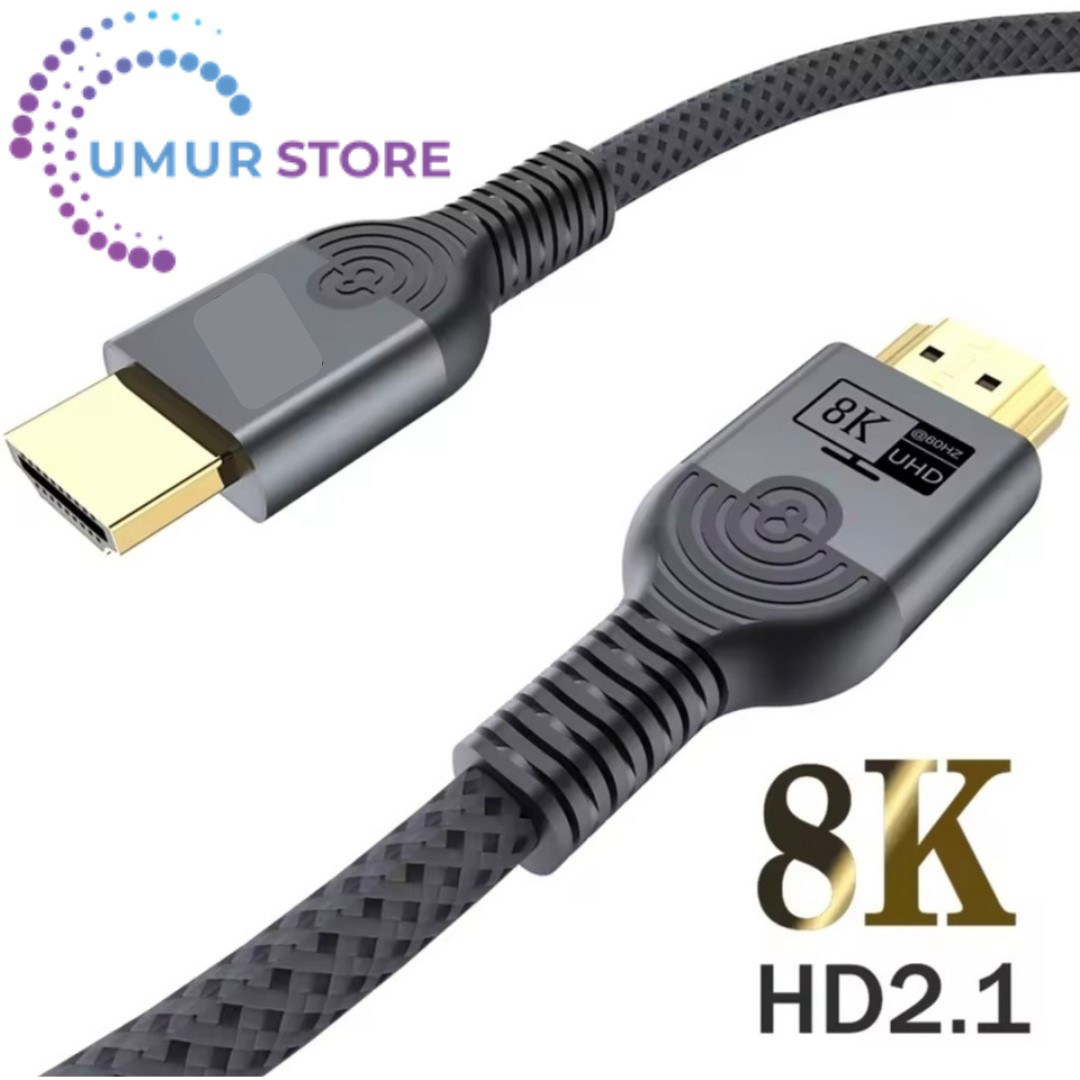 2-Metre HDMI To HDMI Ultra Sertifikalı HDMI 2.1 Kablo 48Gbps 8K/6