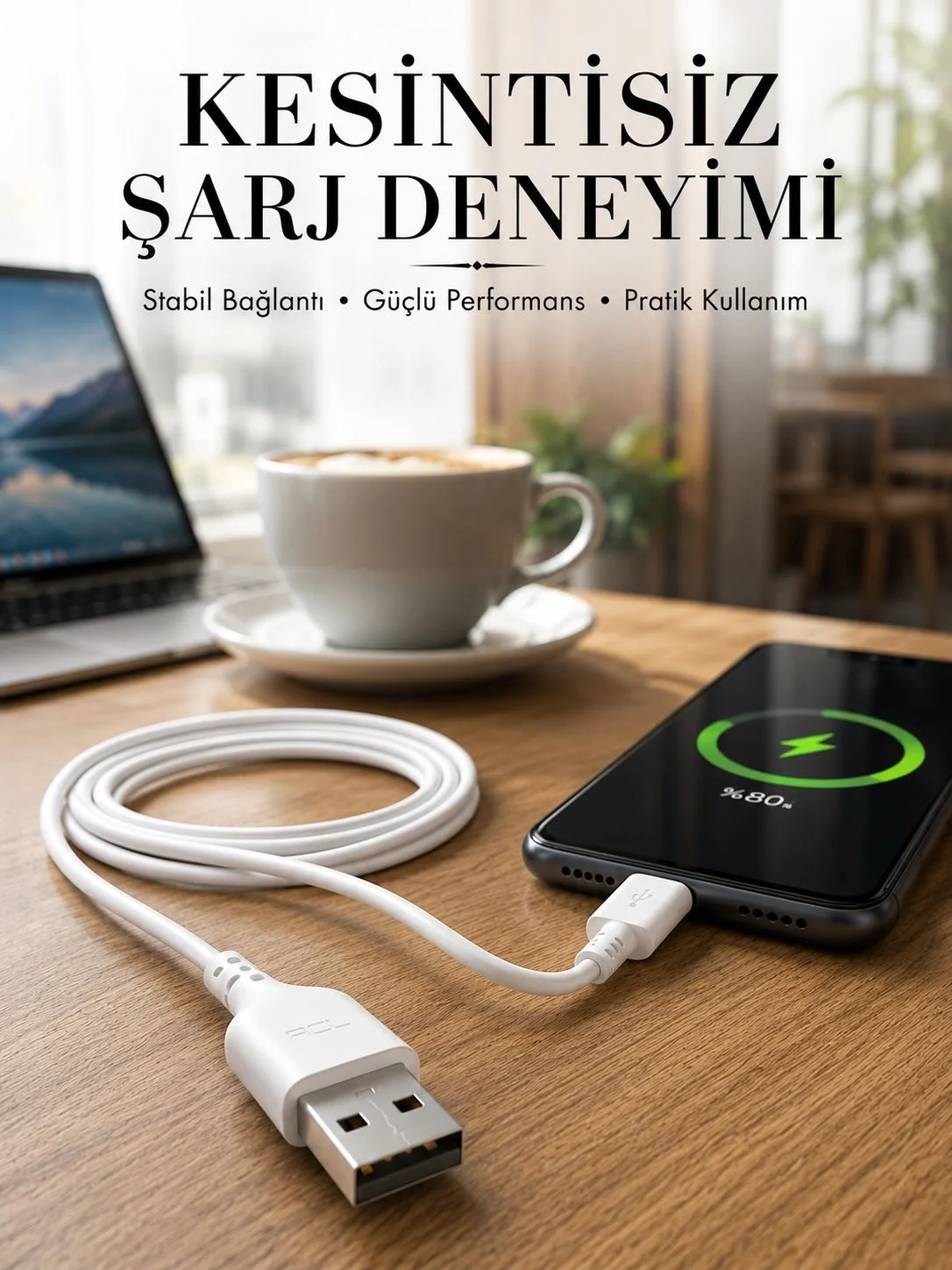 2 Metre Type-C Şarj Kablosu Güvenli ve Stabil Şarj Desteği Fiyatı, Yorumları ve Özellikleri