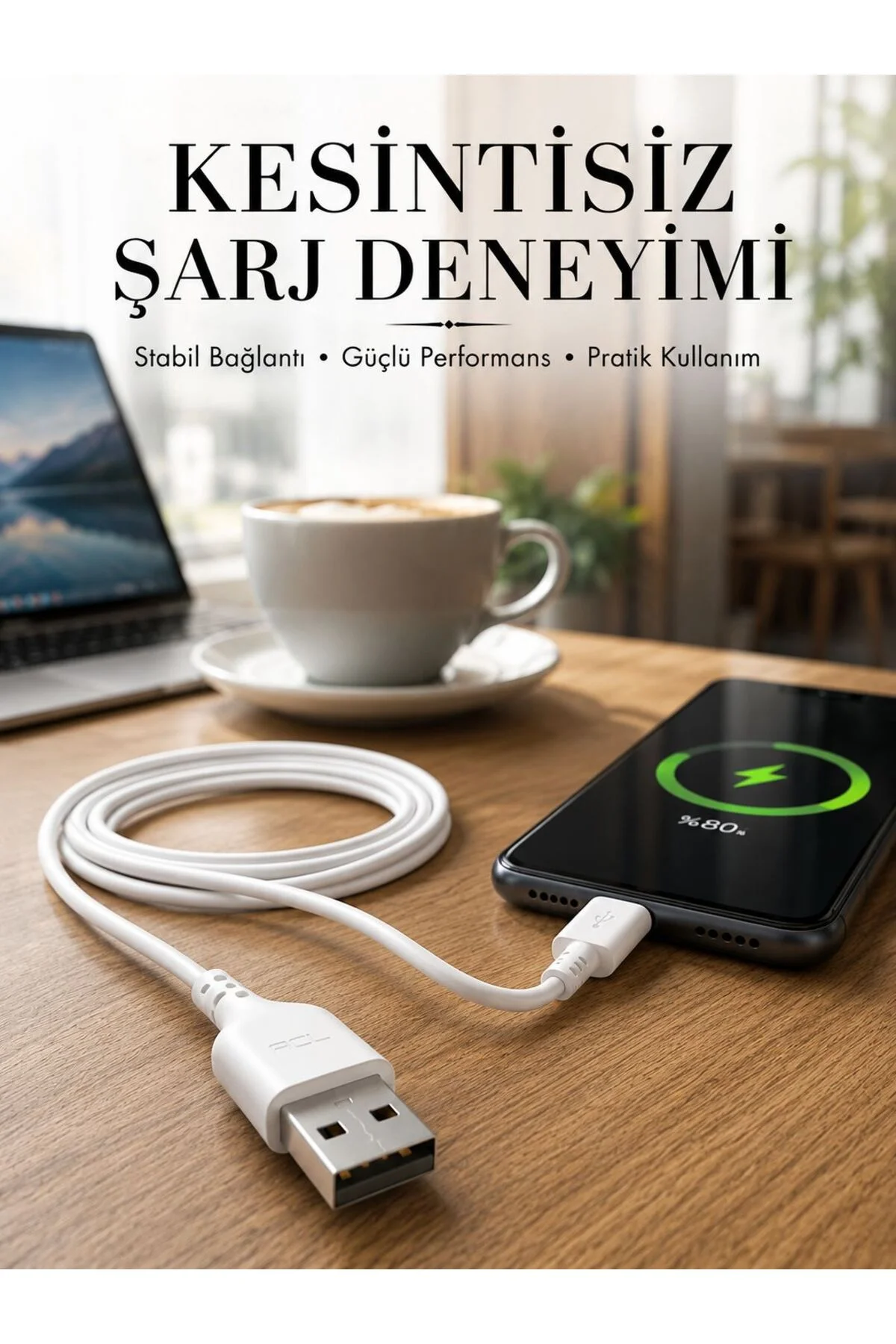 2 Metre Type-C Şarj Kablosu Güvenli ve Stabil Şarj Desteği 2 Metre Type-C Şarj Kablosu Güvenli ve Stabil Şarj Desteği