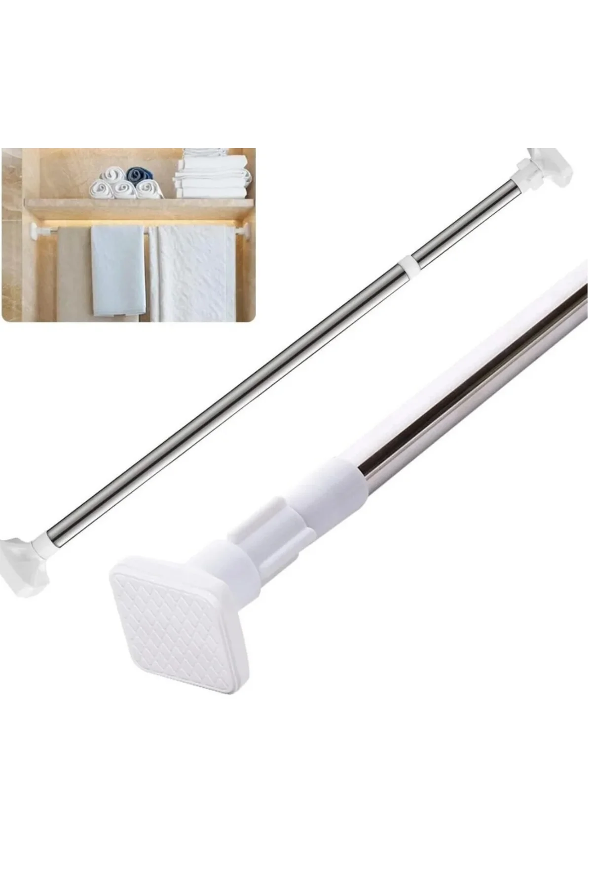 2 Metre Uzayan Teleskopik Askılık – Ayaklı, Modern, Yer Kazandıra