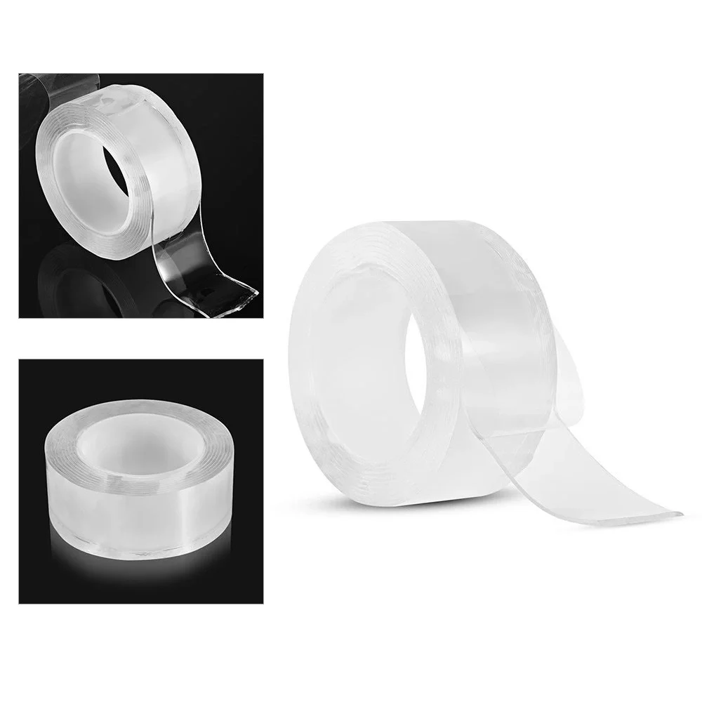 2 Metre X 3 Cm Şeffaf Güçlü Nano Çift Taraflı Silikon Jel Yapıştı 2 Metre X 3 Cm Şeffaf Güçlü Nano Çift Taraflı Silikon Jel Yapıştı