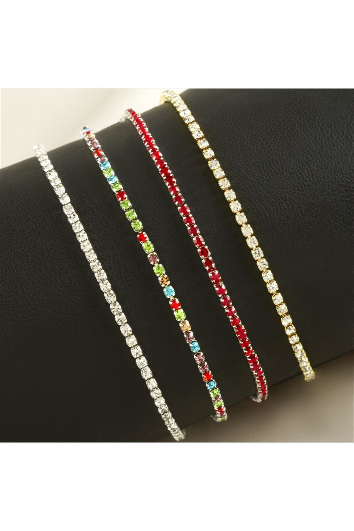 2 Mm Minik Şerit Taşlı Suyolu Bileklik