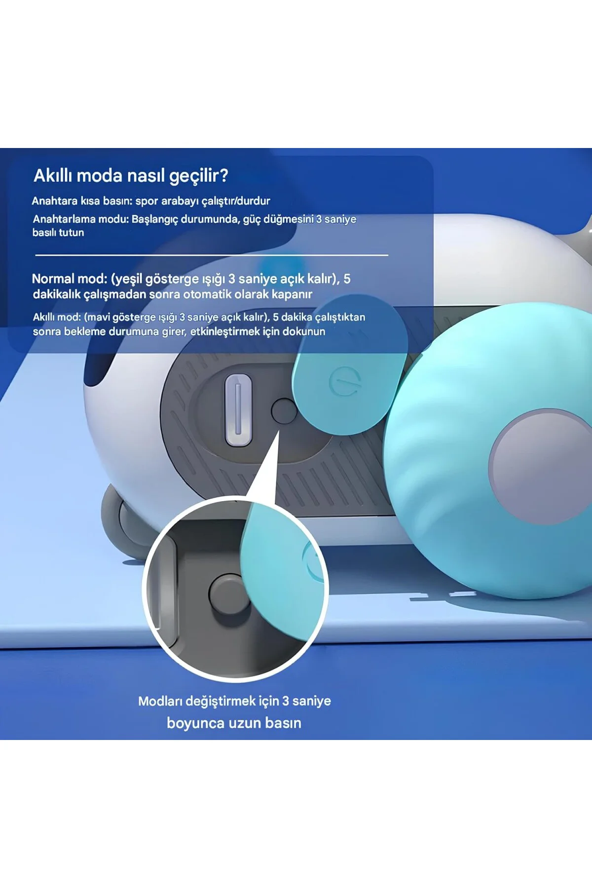 2 Modlu Akıllı Kedi Oyuncağı – Otomatik ve Uzaktan Kumandalı Sess