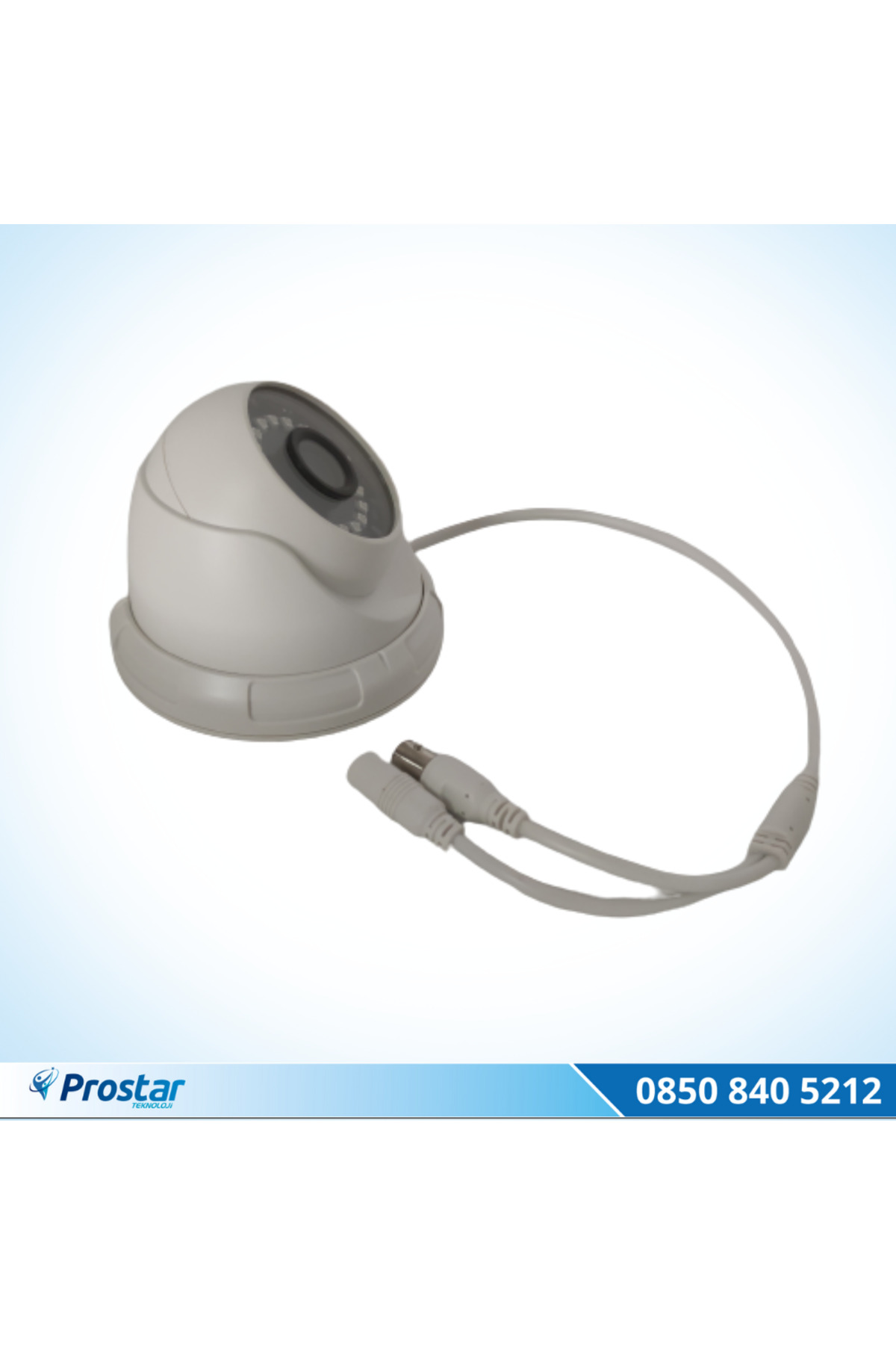 Prostarteknoloji 2 Mp Full Hd Dome Kamera 3.6 Mm 4 İn 1 Tvı Cvı Ahd Ve Analog Dest
