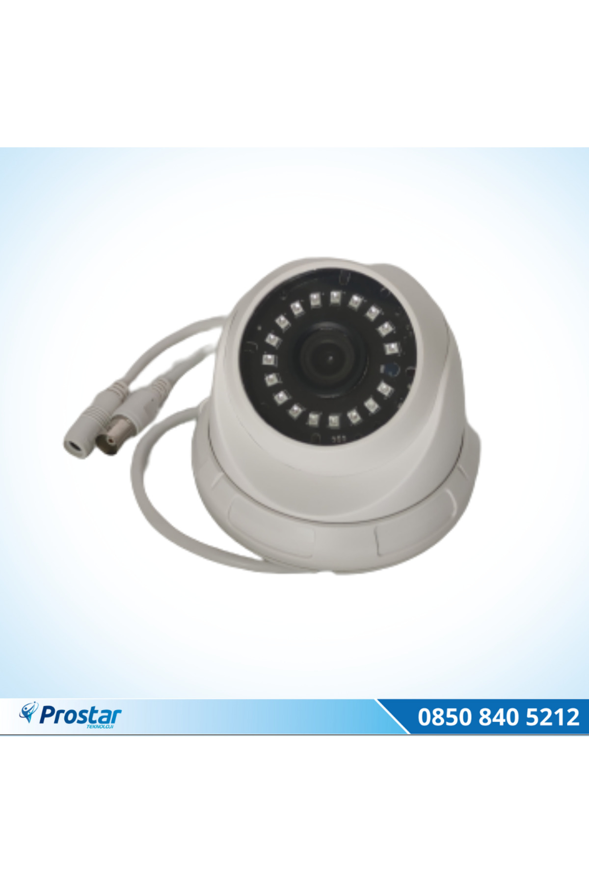 Prostarteknoloji 2 Mp Full Hd Dome Kamera 3.6 Mm 4 İn 1 Tvı Cvı Ahd Ve Analog Dest