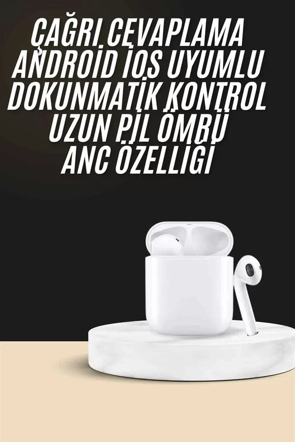 2. Nesil Bluetooth Android ve İOS Uyumlu Kablosuz Kulaklık Çağrı 