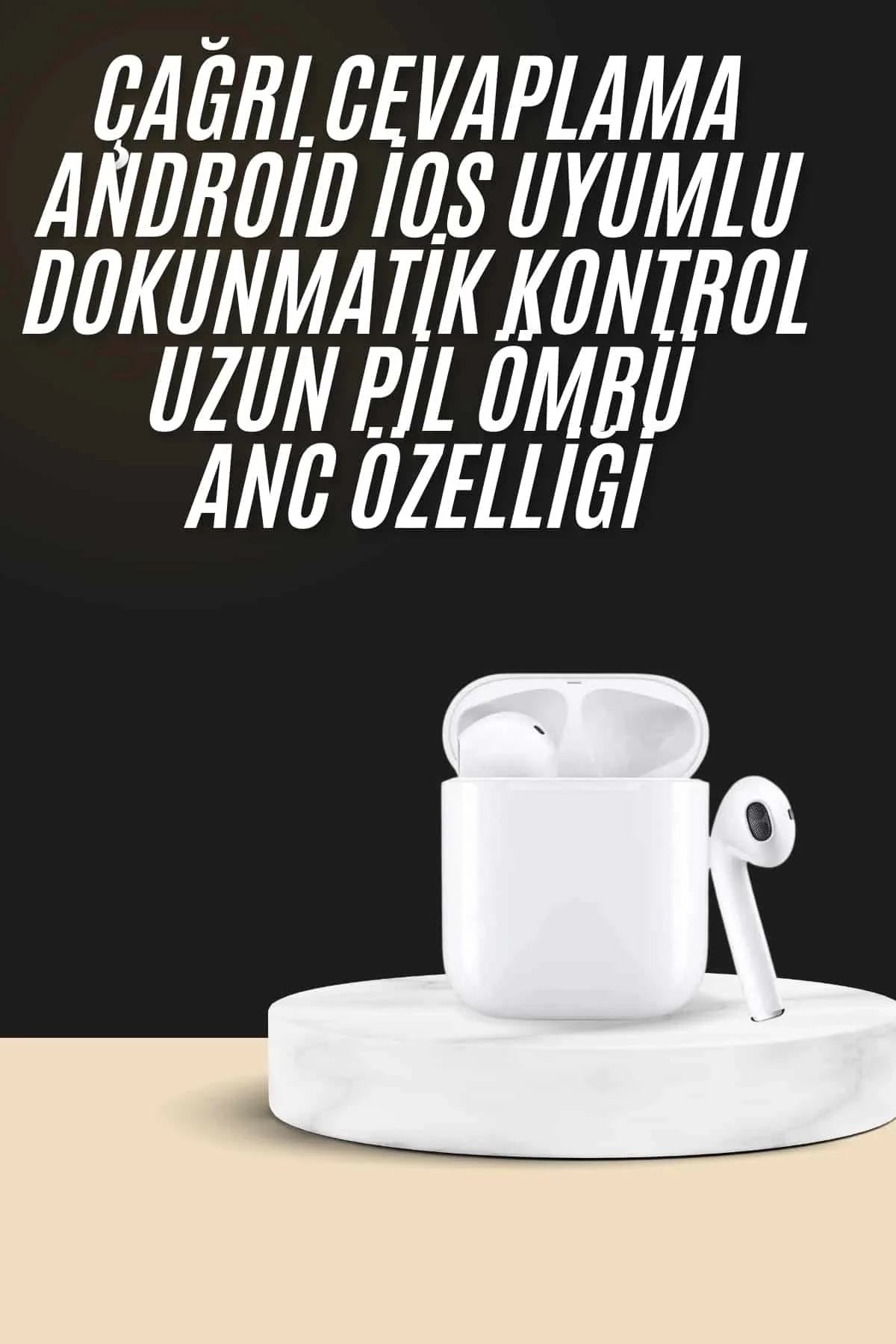2. Nesil Bluetooth Android ve İOS Uyumlu Kablosuz Kulaklık Çağrı Cevaplama