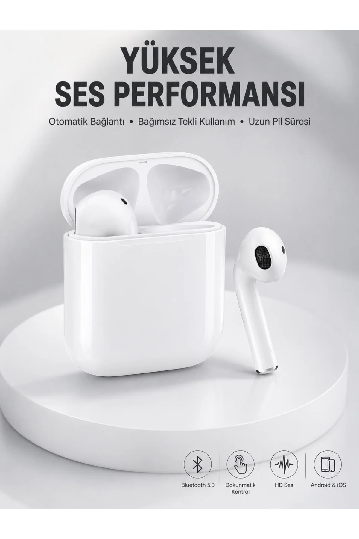 2. Nesil Bluetooth Android ve İOS Uyumlu Kablosuz Kulaklık Çağrı Cevaplama 2. Nesil Bluetooth Android ve İOS Uyumlu Kablosuz Kulaklık Çağrı Cevaplama