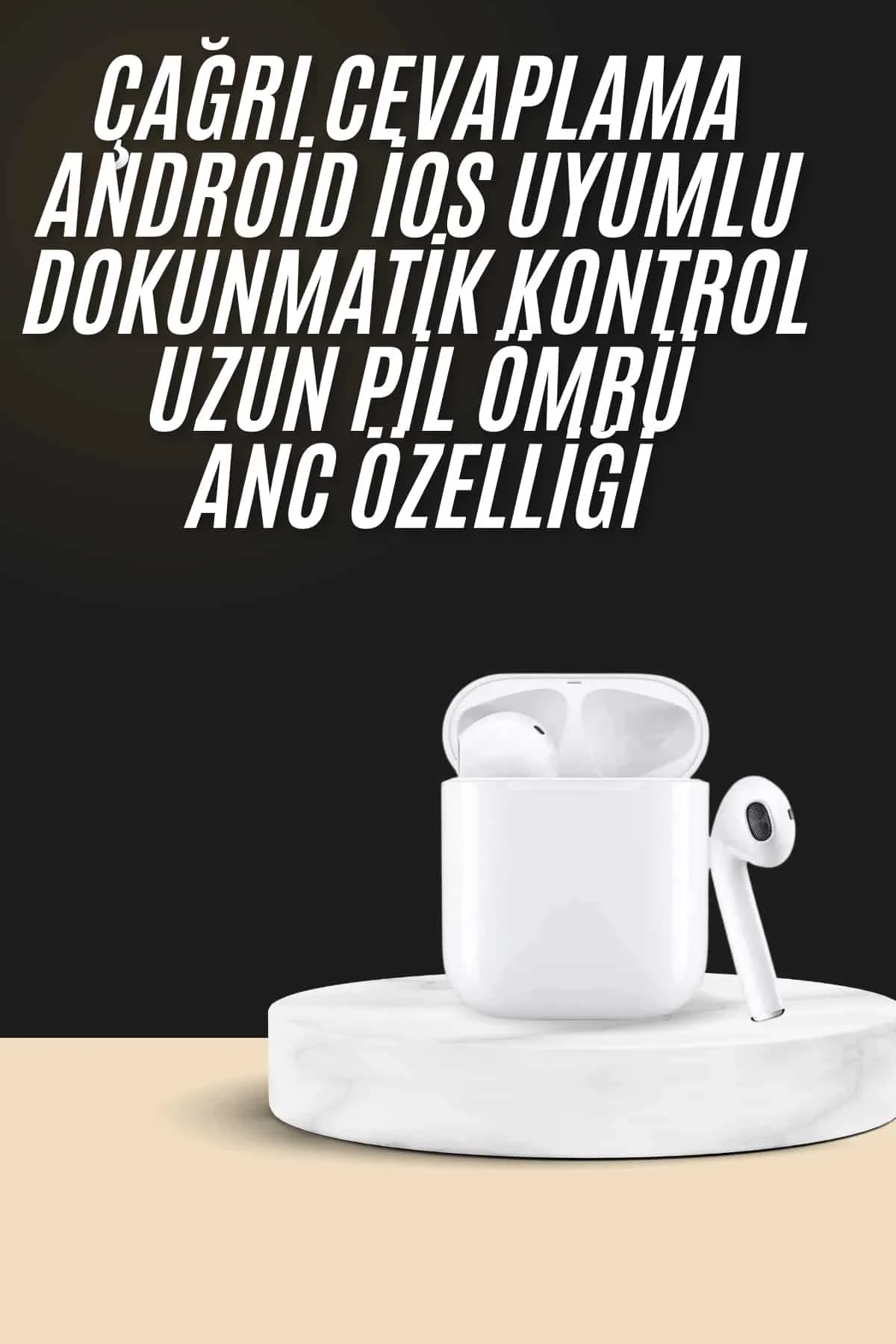 2. Nesil Bluetooth Android ve İOS Uyumlu Kablosuz Kulaklık Çağrı Cevaplama