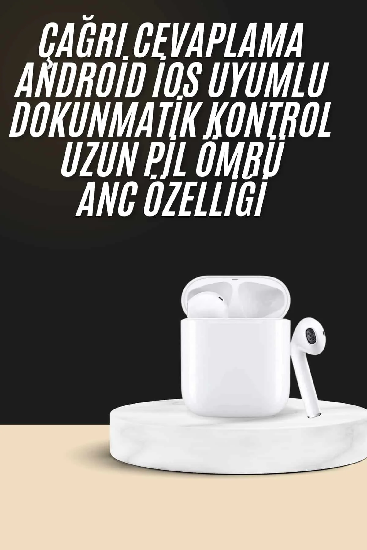 2. Nesil Bluetooth Android ve İOS Uyumlu Kablosuz Kulaklık Çağrı Cevaplama