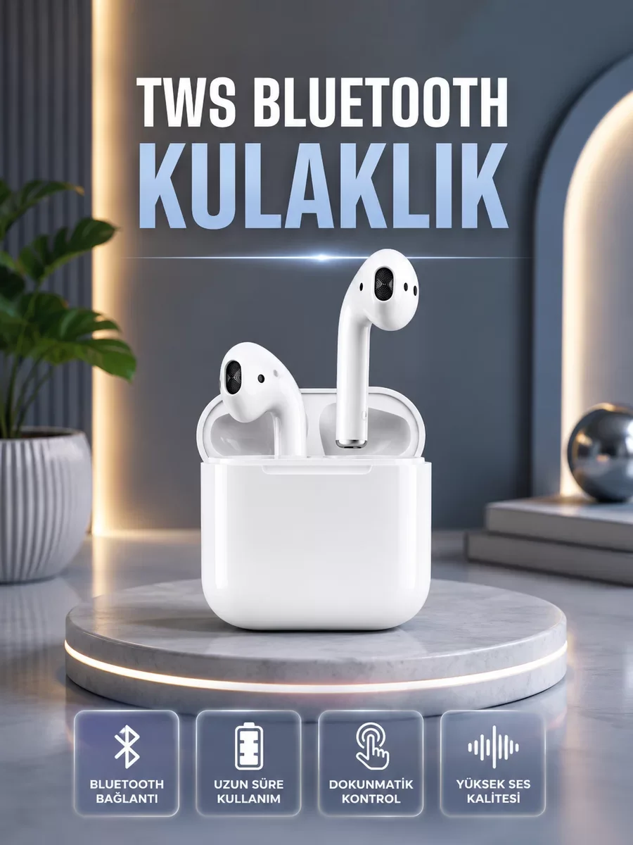 2. Nesil Kablosuz Bluetooth Kulaklık - Uzun Pil Ömrü, HD Ses ve IPX7 Spor