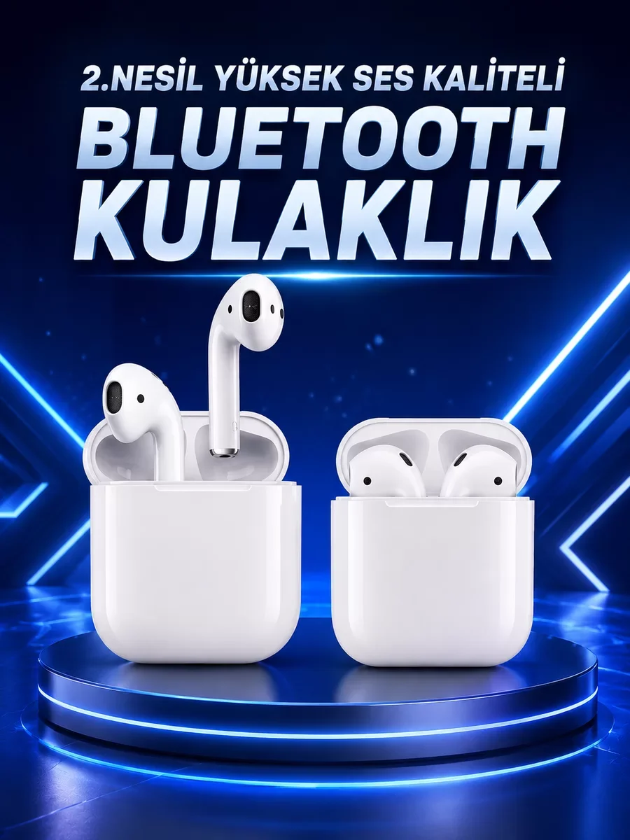 2. Nesil TWS Bluetooth Kulaklık Dokunmatik Kontrol ve Yüksek Ses Kalitesi