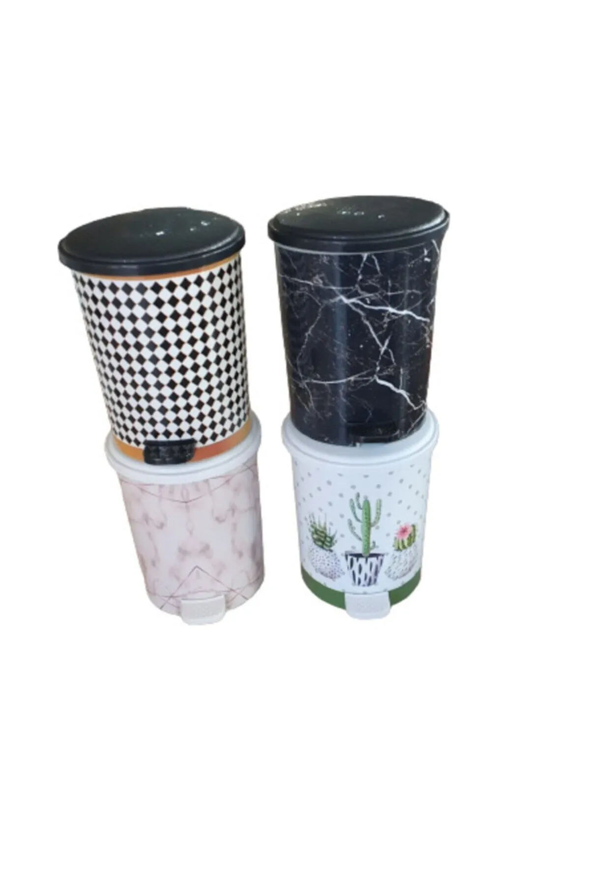 Just Cheap Store 2 No 8 Lt Basmali Çöp Kovasi Mrd152