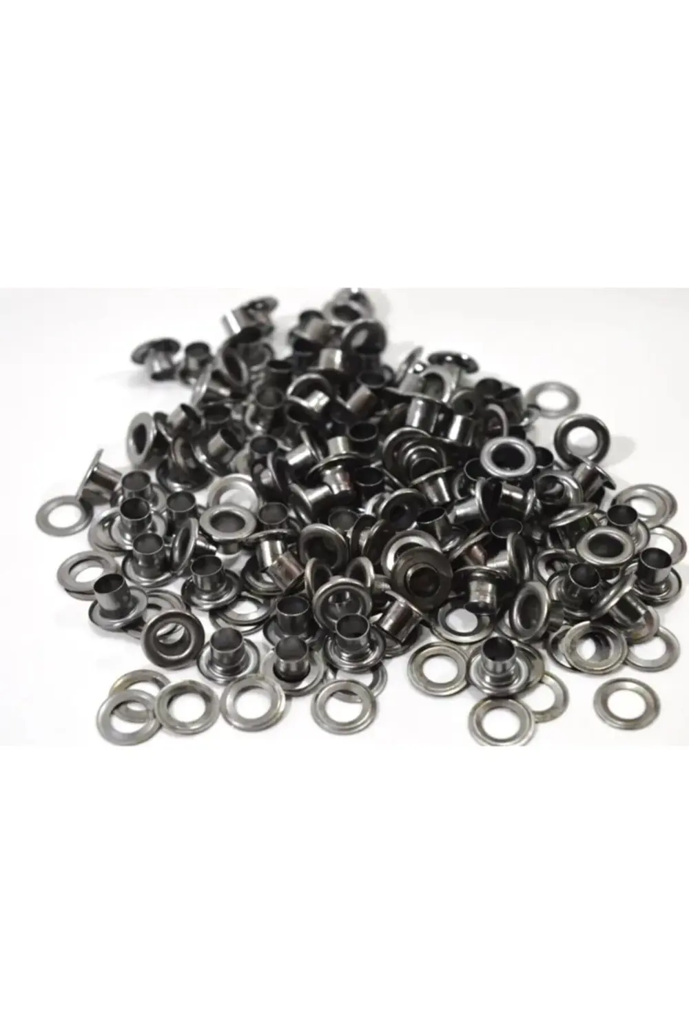 2 No Sac Pullu Kuş Gözü Kapsülü 100 Takım Siyah