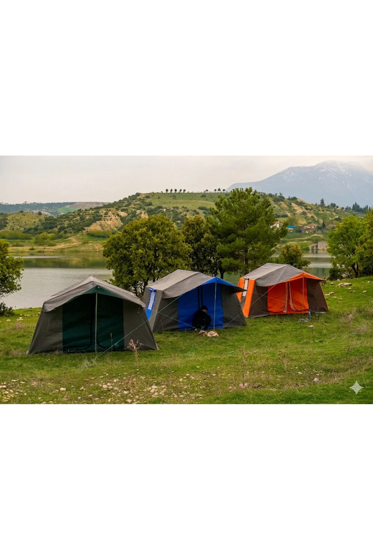2 ODALI KAMP ÇADIRI 4-6 KİŞİLİK ( KAPI SİNEKLİKLİ )