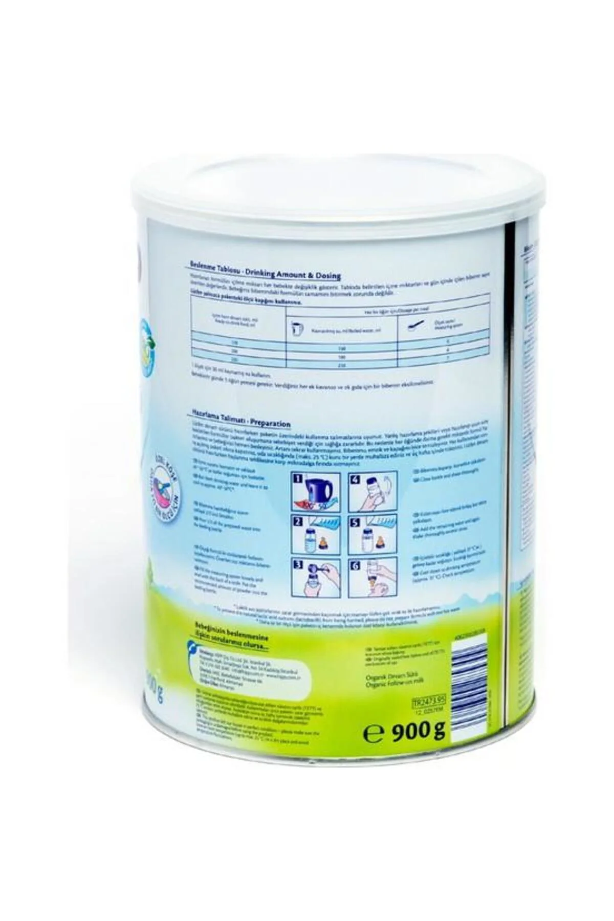 2 Organik Combiotic Bebek Sütü 800 Gr