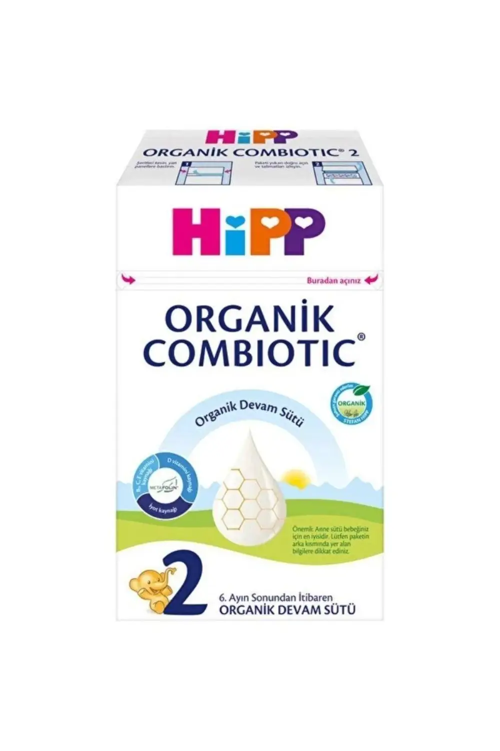 2 Organik Combiotic Devam Sütü 600 gr