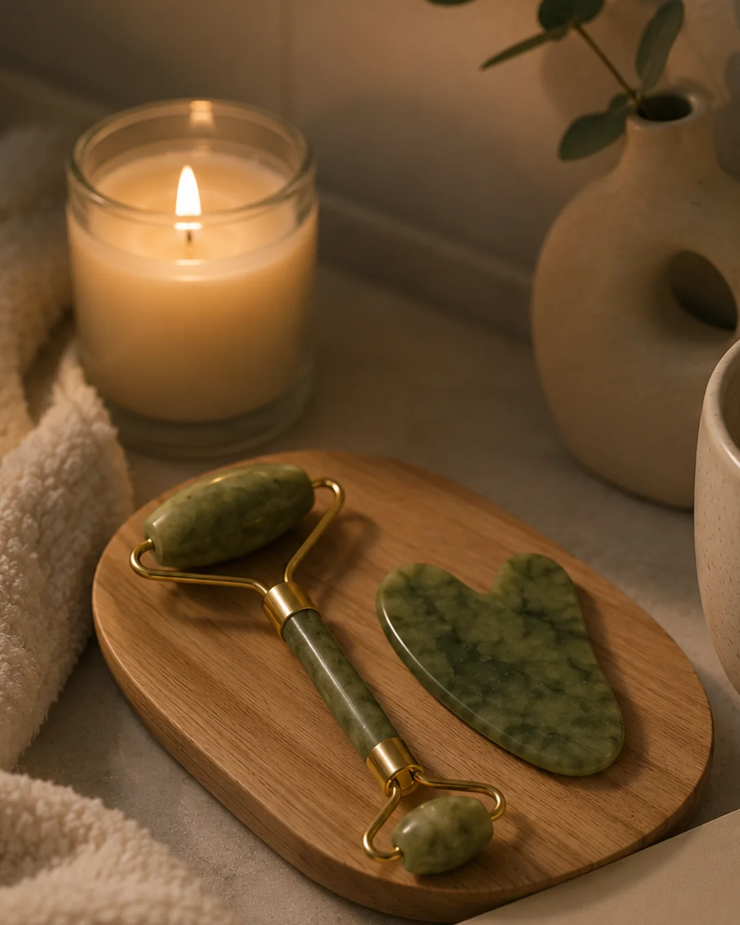 2 Parça Jade Stone Cilt Bakım Seti Şişkinlik Karşıtı Yüz Masajı 2 Parça Jade Stone Cilt Bakım Seti Şişkinlik Karşıtı Yüz Masajı