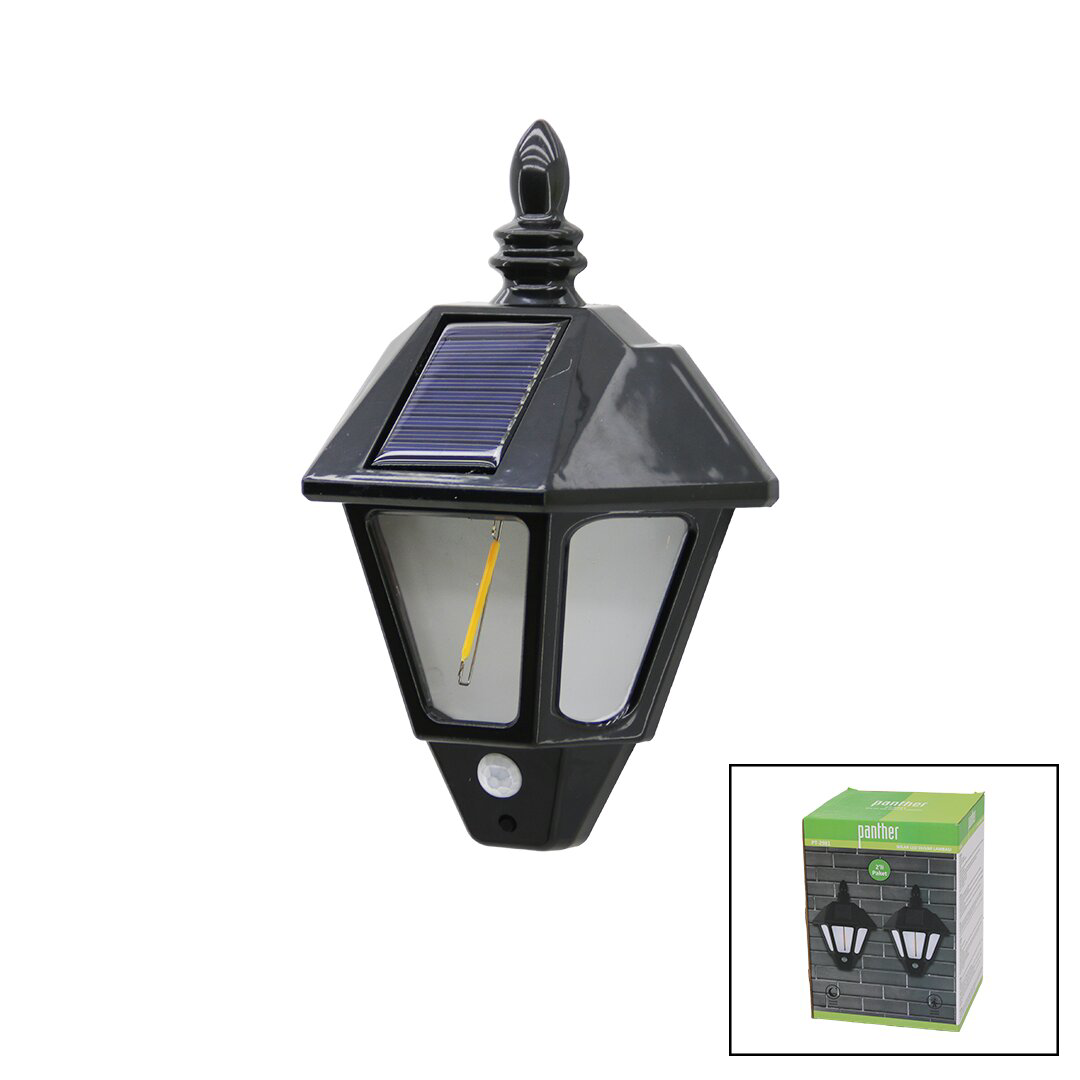 2 PCS  SOLAR - GÜNEŞ ENERJİLİ DUVAR LAMBASI COB LED SENSÖRLÜ= 3 M