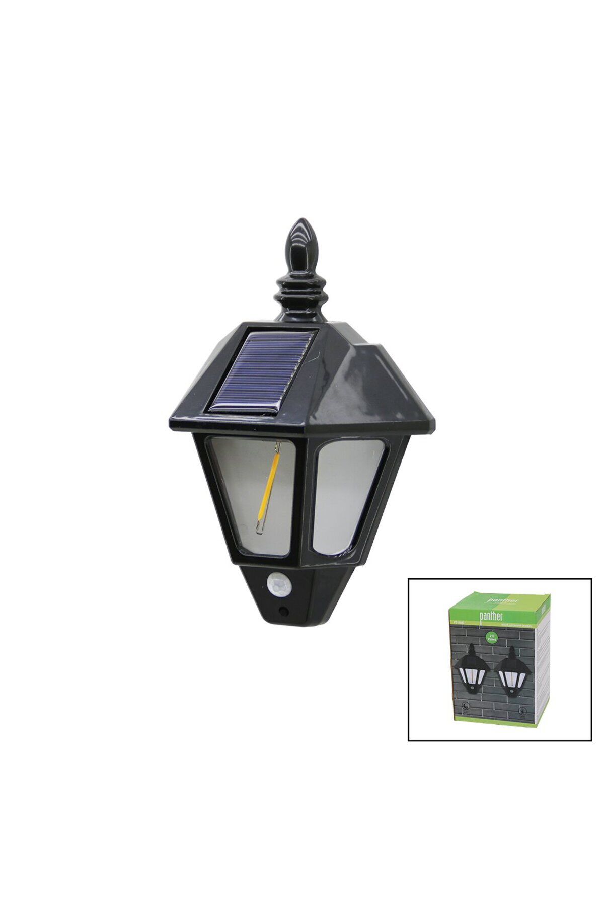 Ok Aksesuar 2 Pcs Solar - Güneş Enerjili Duvar Lambasi Cob Led Sensörlü= 3 Mo