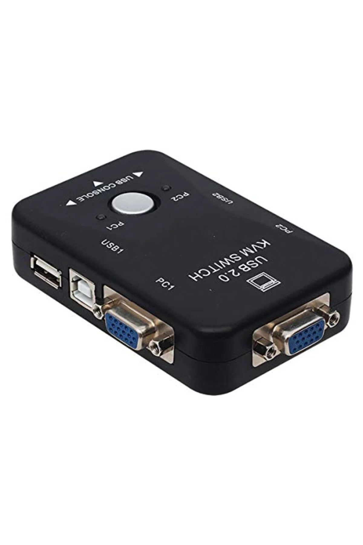 2 port usb kvm switch, 2 kasa 1 monitör switch, 2 Bilgisayarı Tek Elden Yönetin,