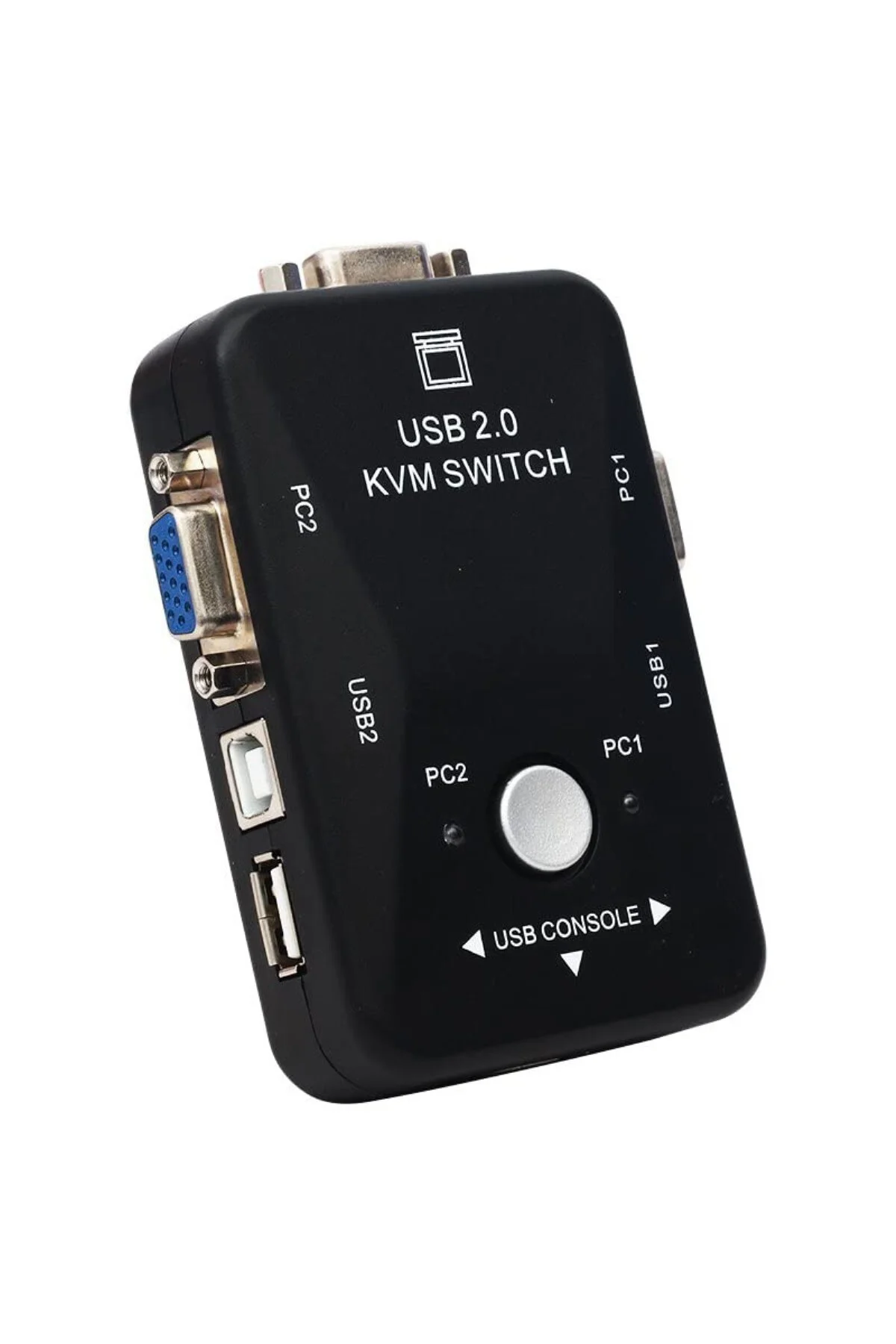 2 port usb kvm switch, 2 kasa 1 monitör switch, 2 Bilgisayarı Tek Elden Yönetin,