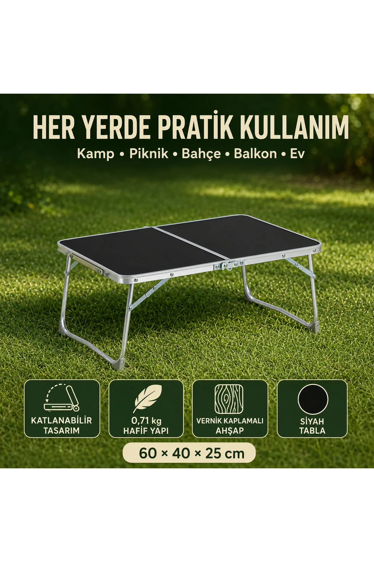 2 Sandalyeli Katlanır Kamp Seti 60x40 cm Masa ve Sandalye 2 Sandalyeli Katlanır Kamp Seti 60x40 cm Masa ve Sandalye