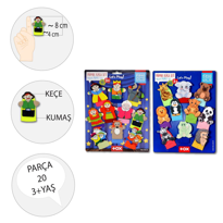 Ada Detox 2 Set - 20 Parça Tox Masal Kahramanlari Ve Vahşi Hayvanlar Parmak Ada Detox 2 Set - 20 Parça Tox Masal Kahramanlari Ve Vahşi Hayvanlar Parmak