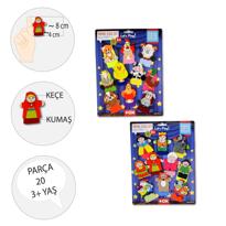 Ada Detox 2 Set - 20 Parça Tox Masal Kahramanlari Ve Çiftlik Hayvanlar Parm