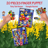 2 Set - 20 Parça Tox Hacivat , Karagöz ve Masal Kahramanları Parm